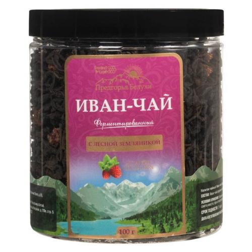 Иван-чай ферментированный с лесной земляникой, 100 г (Предгорья Белухи, )