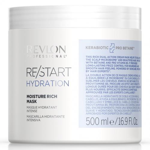 Ревлон Профессионал Интенсивно увлажняющая маска Moisture Rich Mask, 500 мл  (Revlon Professional, Restart, Hydration)