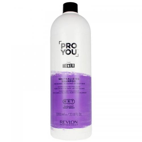 Ревлон Профессионал Нейтрализующий шампунь для светлых, обесцвеченных и седых волос Neutralizing Shampoo, 1000 мл (Revlon Professional, Pro You, Toner)