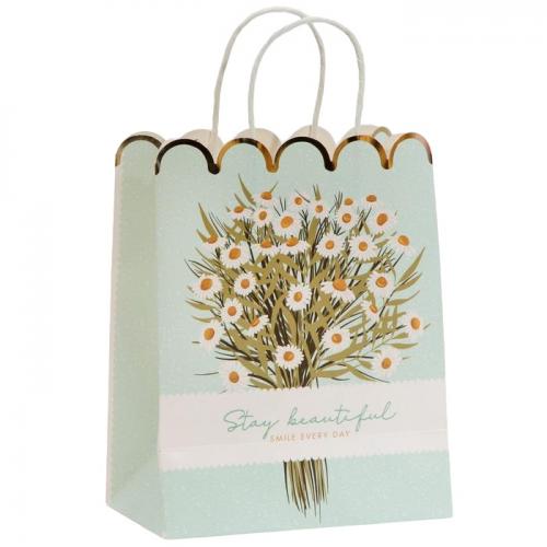 Пакет подарочный крафтовый Stay Beautiful 18 × 23 × 10 см (Подарочная упаковка, Пакеты)