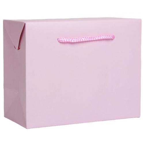 Пакет-коробка «Розовый» 23 × 18 × 11 см (Подарочная упаковка, Пакеты)