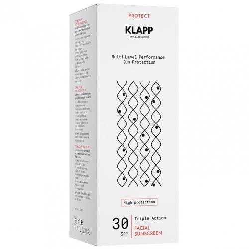 Клапп Солнцезащитный крем Facial Sunscreen SPF30, 50 мл (Klapp, Multi Level Performance, Protect), фото-3