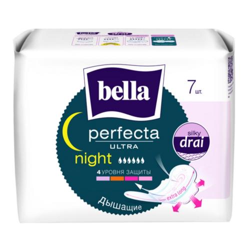 Белла Ультратонкие прокладки Perfecta Ultra Night, 7 шт (Bella, Гигиенические прокладки)