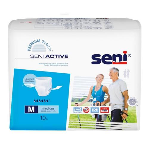 Сени Впитывающие трусики Medium для взрослых, 10 шт (Seni, Active)