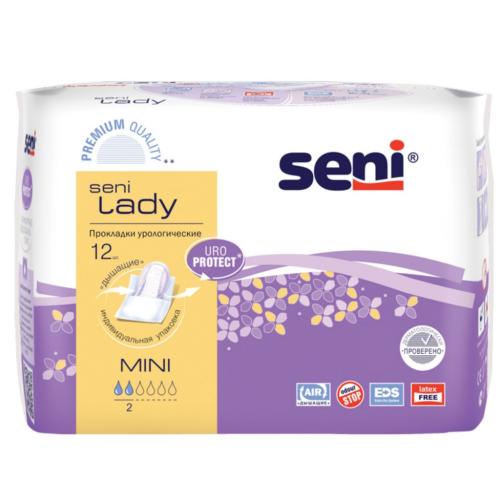Урологические прокладки для женщин Mini 9,5х22,5 см, 12 шт (Lady)