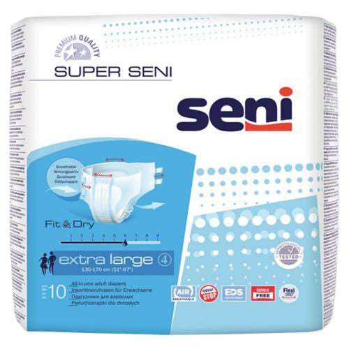Сени Подгузники для взрослых Extra Large, 10 шт (Seni, Super)