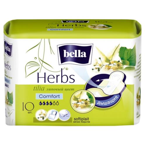 Белла Прокладки с экстрактом липового цвета Herbs Tilia Comfort, 10 шт (Bella, Гигиенические прокладки)