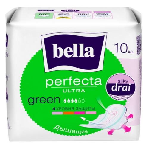 Белла Ультратонкие прокладки Perfecta Ultra Green, 10 шт (Bella, Гигиенические прокладки)