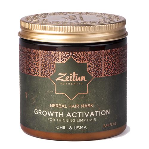 Зейтун Разогревающая фито-маска с экстрактом перца для роста волос Growth Activation, 250 мл (Zeitun, Authentic), фото-4