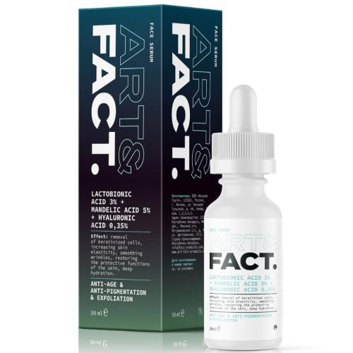 Арт&Факт Сыворотка-корректор для лица Lactobionic Acid 3% + Mandelic Acid 5%, 30 мл (Art&Fact, Анти-эйдж)
