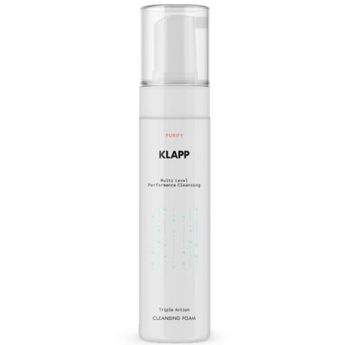 Клапп Очищающая пенка тройного действия Cleansing Foam для всех типов кожи, 200 мл (Klapp, Multi Level Performance, Purify)