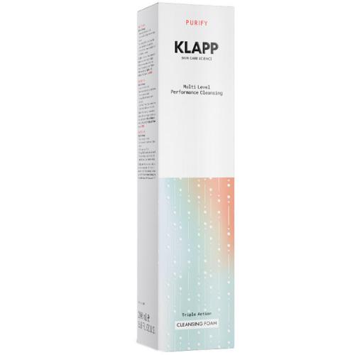 Клапп Очищающая пенка тройного действия Cleansing Foam для всех типов кожи, 200 мл (Klapp, Multi Level Performance, Purify), фото-2