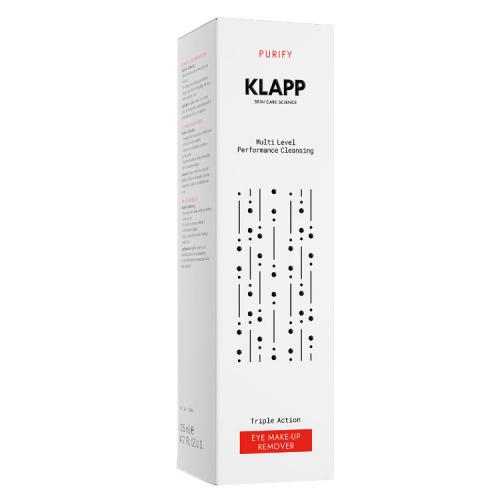 Клапп Двухфазное средство тройного действия для демакияжа глаз Eye Make Up Remover, 125 мл (Klapp, Multi Level Performance, Purify), фото-2
