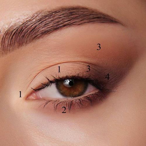 Матовые тени для век Glam Look 4 оттенка, 4 г (Глаза), фото-4