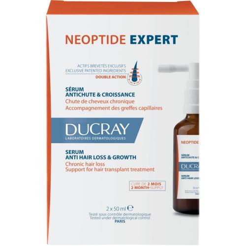 Дюкрэ Укрепляющая сыворотка, придающая плотность волосам, 2 х 50 мл (Ducray, Neoptide)