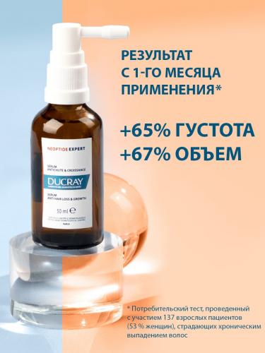 Дюкрэ Укрепляющая сыворотка, придающая плотность волосам, 2 х 50 мл (Ducray, Neoptide), фото-4