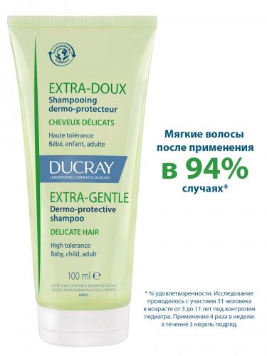 Дюкрэ Защитный шампунь для частого применения без парабенов, 100 мл (Ducray, Extra-Doux), фото-2