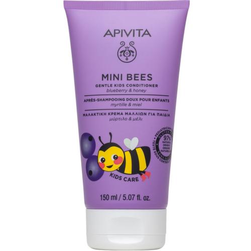 Апивита Детский нежный кондиционер для волос с Черникой и Мёдом, 150 мл (Apivita, Mini Bees)