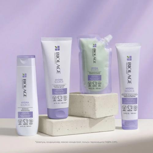 Матрикс Термозащитный лосьон для сушки волос феном Blow Dry Shaping Lotion, 150 мл (Matrix, Biolage, Hydrasource), фото-10