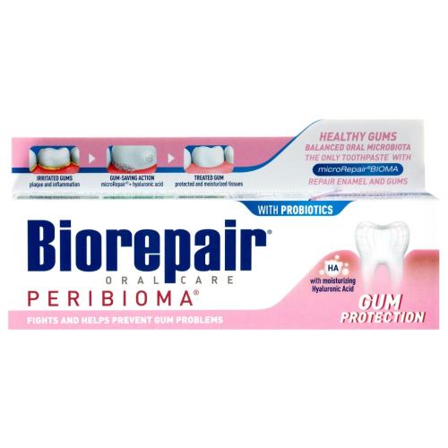 Биорепейр Зубная паста для защиты десен Peribioma Gum Protection, 75 мл (Biorepair, Чувствительные зубы), фото-2