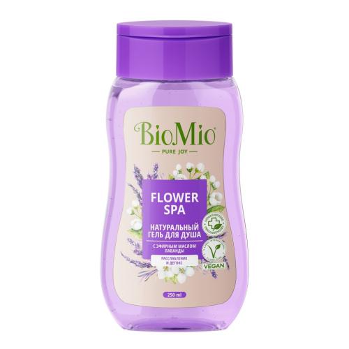 БиоМио Гель для душа с эфирными маслами лаванды Flower Spa 3+, 250 мл (BioMio, Для ванны и душа)