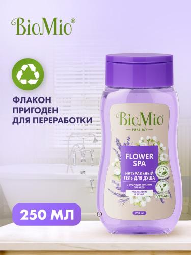БиоМио Гель для душа с эфирными маслами лаванды Flower Spa 3+, 250 мл (BioMio, Для ванны и душа), фото-7
