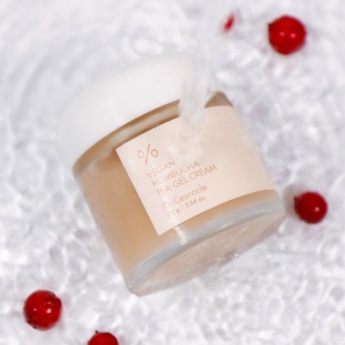 Доктор Сьюрикл Веганский гель-крем с чаем комбуча Tea Gel Cream, 75 г (Dr. Ceuracle, Vegan Kombucha), фото-6