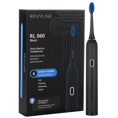 Ревилайн Электрическая звуковая зубная щётка RL 060, черная (Revyline, Электрические зубные щетки), фото-5