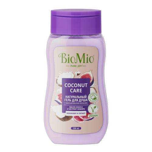 БиоМио Гель для душа с экстрактом инжира и маслом кокоса Coconut Care для всей семьи 14+, 250 мл (BioMio, Для ванны и душа)