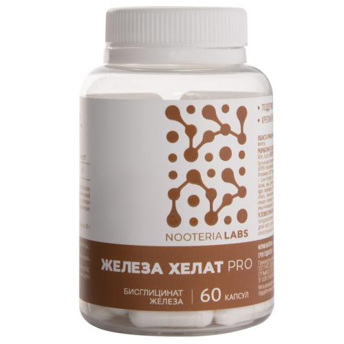 Ноотериа Лабс Железа хелат PRO 20 мг, 60 капсул (Nooteria Labs, )