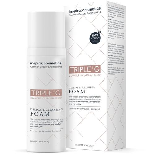 Инспира Косметикс Мягкая очищающая пенка для умывания, 150 мл (Inspira Cosmetics, Triple’G)