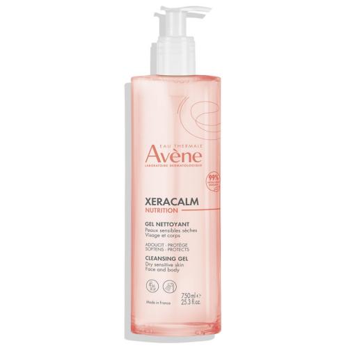 Авен Легкий питательный очищающий гель, 750 мл (Avene, XeraCalm)