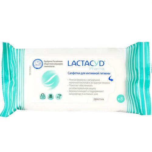 Лактацид Салфетки с экстрактом тимьяна для интимной гигиены, 8 шт (Lactacyd, Lactacyd pharma)