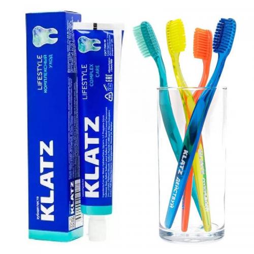 Клатц Набор Lifestyle (зубная паста &quot;Комплексный уход&quot; 75 мл + зубная щетка) (Klatz, Lifestyle)
