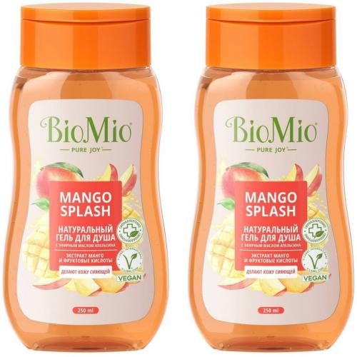 БиоМио Гель для душа с экстрактом манго Mango Splash, 2 х 250 мл (BioMio, Для ванны и душа)