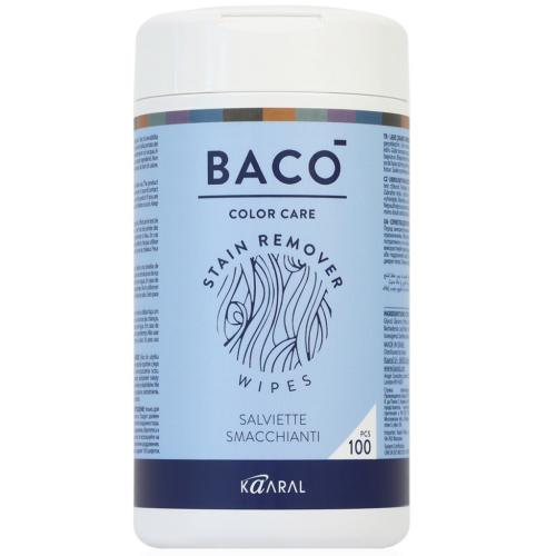Каарал Влажные салфетки для удаления краски с кожи головы Baco Stain Remover Wipes, 100 шт (Kaaral, Baco, Color Care)