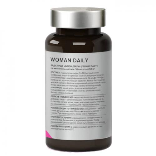 Элемакс Комплекс &quot;Вумэн Дэйли&quot; Woman Daily, 30 капсул х 450 мг (Elemax, ), фото-3