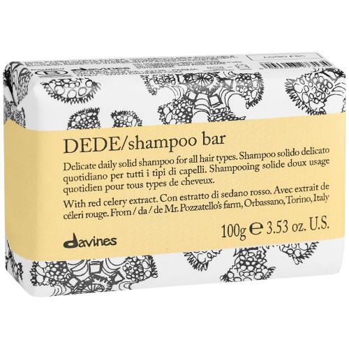 Давинес Твёрдый шампунь для деликатного очищения волос Shampoo Bar, 100 г (Davines, Essential Haircare, Dede)