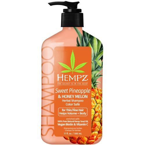 Хемпз Бессульфатный шампунь Sweet Pineapple &amp; Honey Melon Volumizing, 500 мл (Hempz, Ананас и медовая дыня)