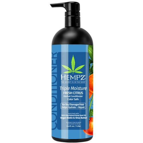 Хемпз Кондиционер Triple Moisture Whipped Crème Conditioner &amp; Hair Mask, 1000 мл (Hempz, Тройное увлажнение)