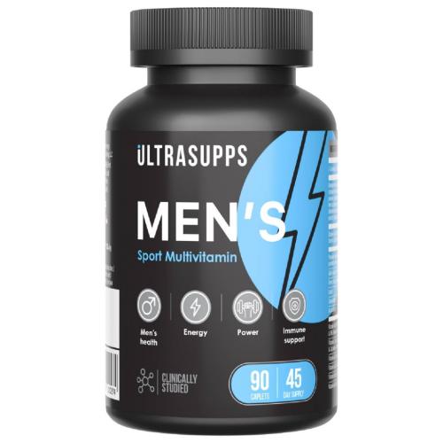 Ультрасаппс Витаминно-минеральный комплекс для мужчин Men's Sport Multivitamin, 90 каплет (Ultrasupps, )
