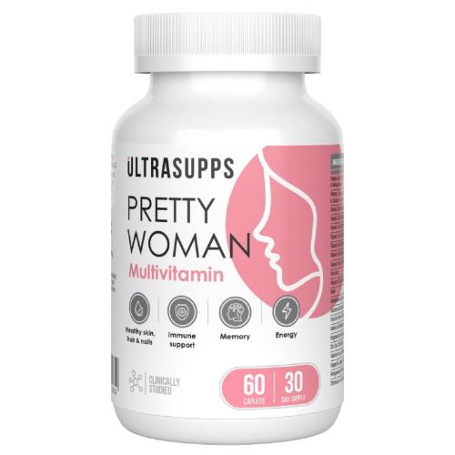 Ультрасаппс Витаминно-минеральный комплекс для женщин Pretty Woman Multivitamin, 60 каплет (Ultrasupps, )