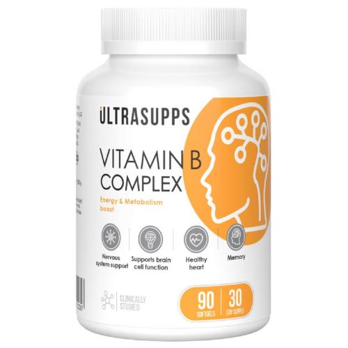 Ультрасаппс Комплекс витаминов группы В, 90 мягких капсул (Ultrasupps, )