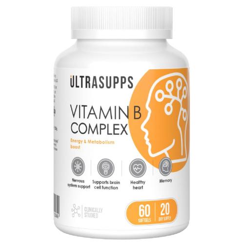 Ультрасаппс Комплекс витаминов группы В, 60 мягких капсул (Ultrasupps, )
