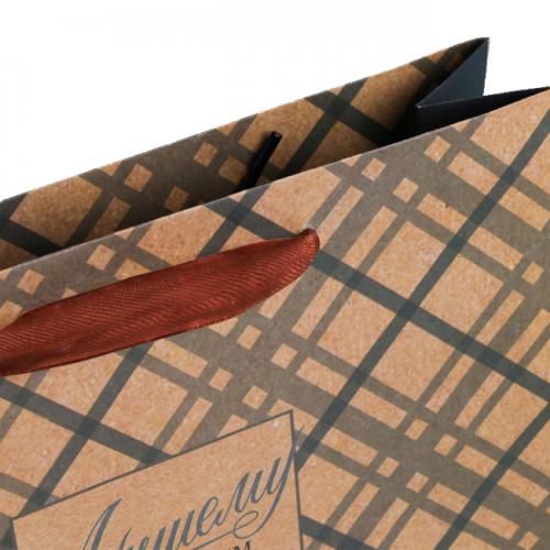 Пакет крафтовый горизонтальный «Лучшему во всём», 23 × 18 × 8 см (Подарочная упаковка, Пакеты), фото-3