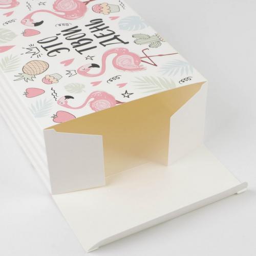 Коробка складная «Фламинго», 16 × 23 × 7,5 см (Подарочная упаковка, Коробки), фото-4
