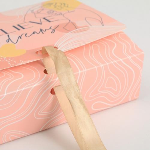 Подарочная складная коробка «Dreams», 16,5 × 12,5 × 5 см (Подарочная упаковка, Коробки), фото-3