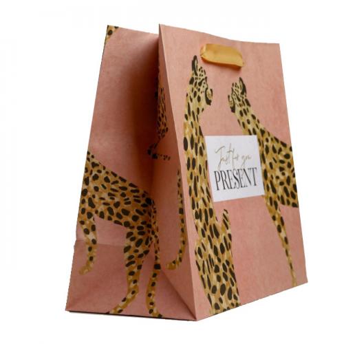 Пакет крафтовый горизонтальный «Леопард», 27 х 23 х 11,5 см (Подарочная упаковка, Пакеты), фото-2