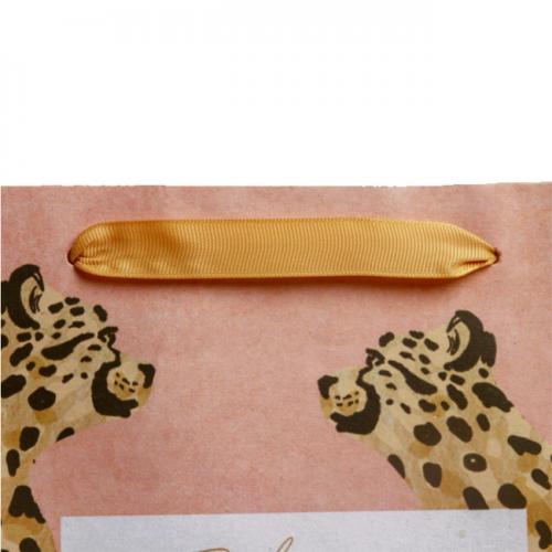 Пакет крафтовый горизонтальный «Леопард», 27 х 23 х 11,5 см (Подарочная упаковка, Пакеты), фото-3