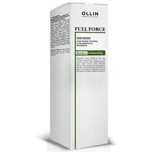 Оллин Пилинг с экстрактом бамбука для кожи головы, 80 мл  (Ollin Professional, Уход за волосами, Full Force), фото-3